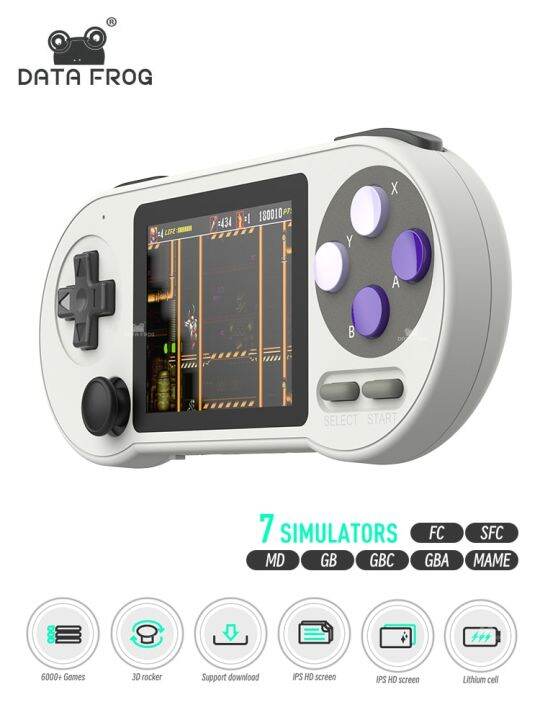 Data Frog Sf2000 Portable Handheld Game Console Built In 6000 Games 3 Inch Classic Mini Video 2229