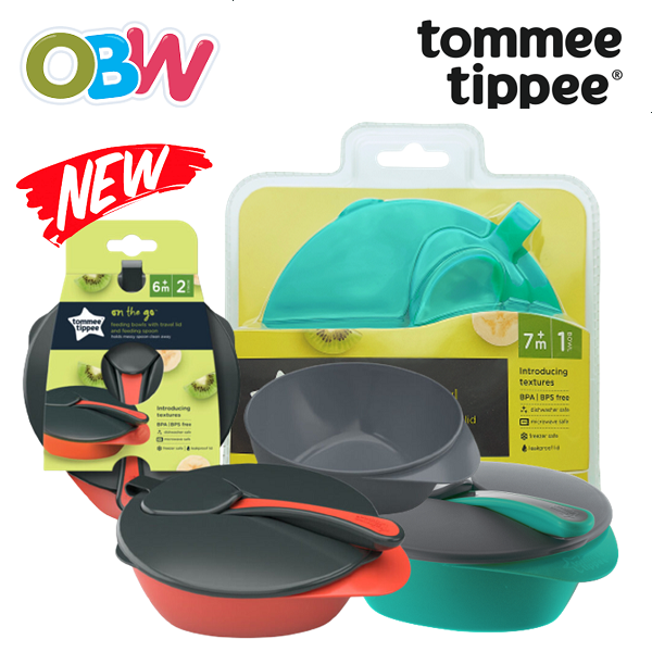 Tommee Tippee Baby Feeding Bowls With Spoon And Lid