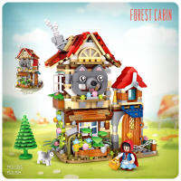 Fairy tale house mini block Little Red Riding Hood Snow White and Dwarfs building brick toy wolf rabbit figures nanobrick