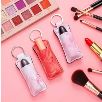 New Mini Lip Balm Lipstick Set Printed Lightweight Neoprene Portable Small Bag Home Organize Storage Hanging Bag Key DecorationShoe Bags