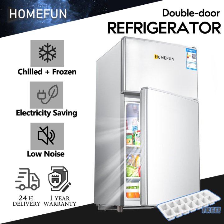 HOMEFUN Mini Refrigerator inverter Refrigerator With Freezer HD