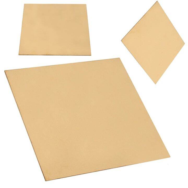 1pc Brass Sheet Plate Thin Metal Sheet 1mm Thickness 100mmx100mm For