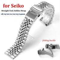 ☍ ตรงปลาย Jubilee สำหรับนาฬิกา Seiko อุปกรณ์เสริมสร้อยข้อมือ 18 19 20 21 22 23 24 มม. เข็มขัด 316L สายนาฬิกาสแตนเลส