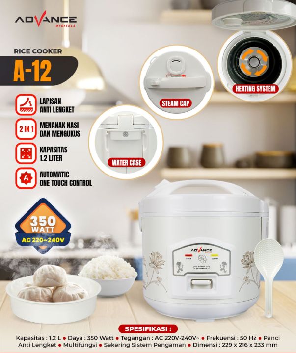 Rice Cooker Advance A12 1.2 Liter rice cooker kecil mini Penanak Nasi