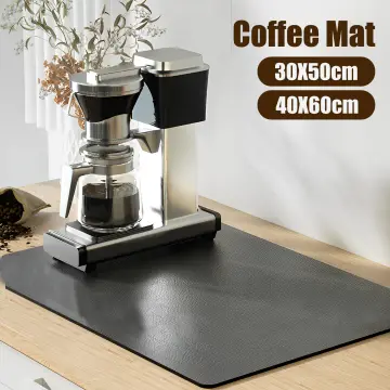 Coffee Maker Mat For Kitchen Counter Protector, Retro Absorbent Dish Drying  Mat, Super Absorbent Anti-slip Coffee Mat, Absorbent Coffee Bar Mat For Coffee  Maker And Espresso Machine, Kitchen Accessaies, Kitchen Gadgets, Cheap