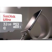 SANDISK การ์ด Micro SD 64GB Ultra CLASS10 100Mbps สีขาว