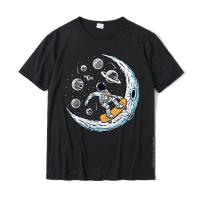 Skating Astronaut Moon Skater Skateboard T-Shirt T Shirts T Shirt Faddish Cotton Printing Printed Mens