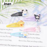 Jnan?ใหม่?Sanrio กิ๊บหนีบผมโลหะน่ารักขนาดเล็กเครื่องประดับผม Kuromi Mylody คลิปเป็ดกิ๊ฟติดผมสำหรับผู้หญิง