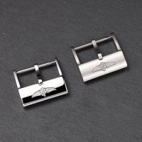 High Quality 20mm Stainless Steel Pin Buckle For Breitling Watchband Silver Polished Metal Accessory Clasp Logo On