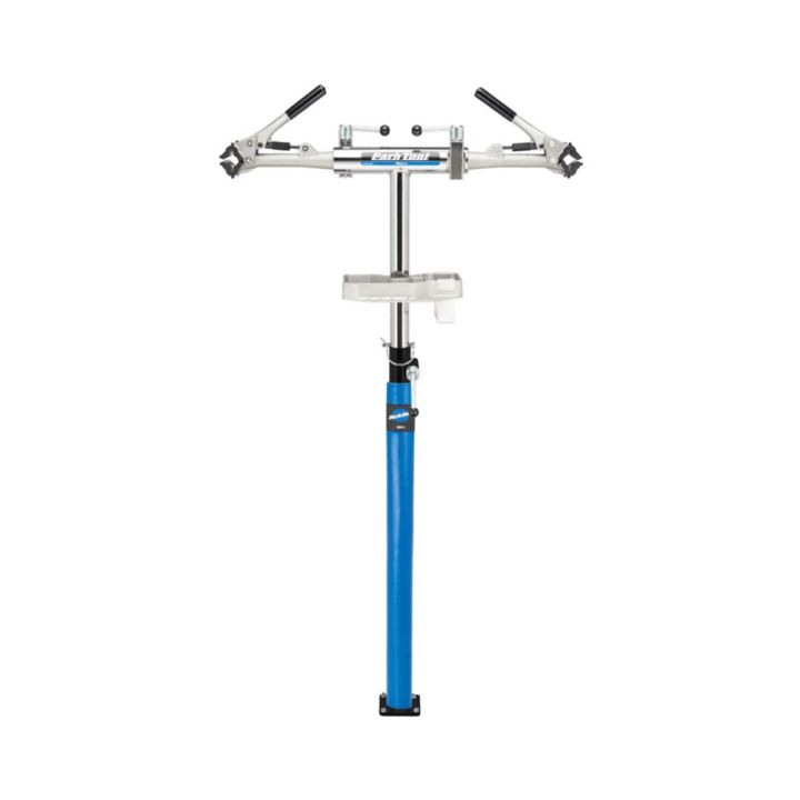 park-tool-prs-2-3-1-deluxe-double-arm-repair-stand-with-two-100-3c-clamps-แท่นซ่อมจักรยานสองแขน-หัว-100-3c-แท่นซ่อมแบบยึดพื้น