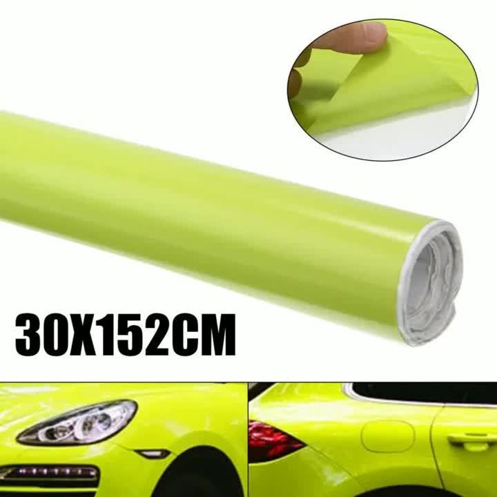 White Bright Gloss Vinyl For Whole Car Wrapping Glossy Film Sticker Bubble  Free