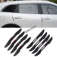 Hot New 4pcs/set Car Door Bumper Strip Anti Scratch Protective Sticker Emblem Badge for Nissan Nismo Juke Livina Sunny zhi