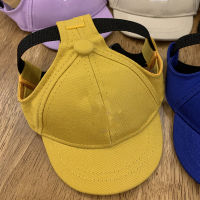 Dog Fashion Hats Dog Embroidery Baseball Canvas Cap Outdoor Travel Cap With Ear Holes Hat For Small Dog Sunscreen Accessories