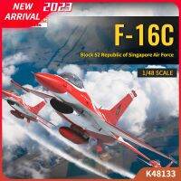 K48133จลน์เครื่องบินโมเดลขนาด1/48บล็อค F-16C 52สาธารณรัฐสิงคโปร์โมเดลอากาศยานกองทัพอากาศสำหรับของเล่น DIY ฮอยโมเดล