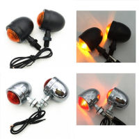 24PC Motorcycle Turn Signal Indicator Light Amber Motorbike Blinker Headlight 12v Mini Bullet Universal Lamp For Cafe Racer NEW