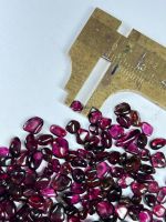 พลอยโรโดไลท์การ์เน็ตดิบ (Rhodolite Garnet) ขัดเงา ขนาด 3 มิล 100 กรัม Rh0001