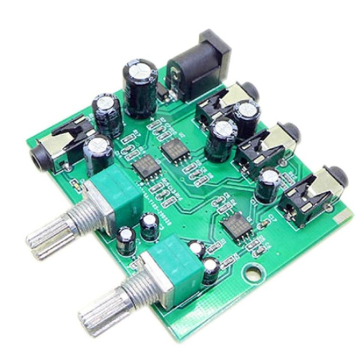 au-202-2-input-2-output-stereo-mixer-audio-distributor-for-headphone-external-power-amp-volume-alone-control
