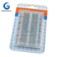 400 Tie Points Solderless Breadboard Transparent Crystal PCB Universal Test Circuit Protoboard for Arduino  Experiment