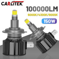 100000LM H7 หลอดไฟ LED 360 สำหรับเลนส์โปรเจคเตอร์ H11 H8 H9 9005 9006 HB3 HB4 9012 HIR2 หมอกโคมไฟ 6000K 4300K 8000K 8 ด้าน CSP-dliqnzmdjasfg