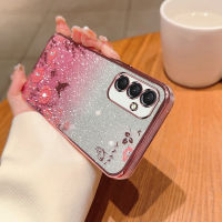 A54 A34 A24 Galaxy แบบนิ่มเคลือบผิวด้วยซิลิโคนบางเป็นพิเศษ4G 5G เคสด้านหลังเคสระยิบระยับดาวแวววาวใสกันกระแทกเคลือบผิวเคสโทรศัพท์