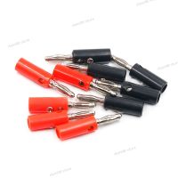 10pcs Audio Speaker Screw 4mm Banana Nickel Plated Iron Plastic Cover Plugs DIY Connectors Black Red WB5TH