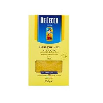 📌 De Cecco Lasagne All Uovo No.112 500g (จำนวน 1 ชิ้น)