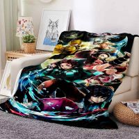 Demon Slayer Nezuko Anime Blanket Sofa Office Nap Air Conditioning Soft Keep Warm Customizable A9
