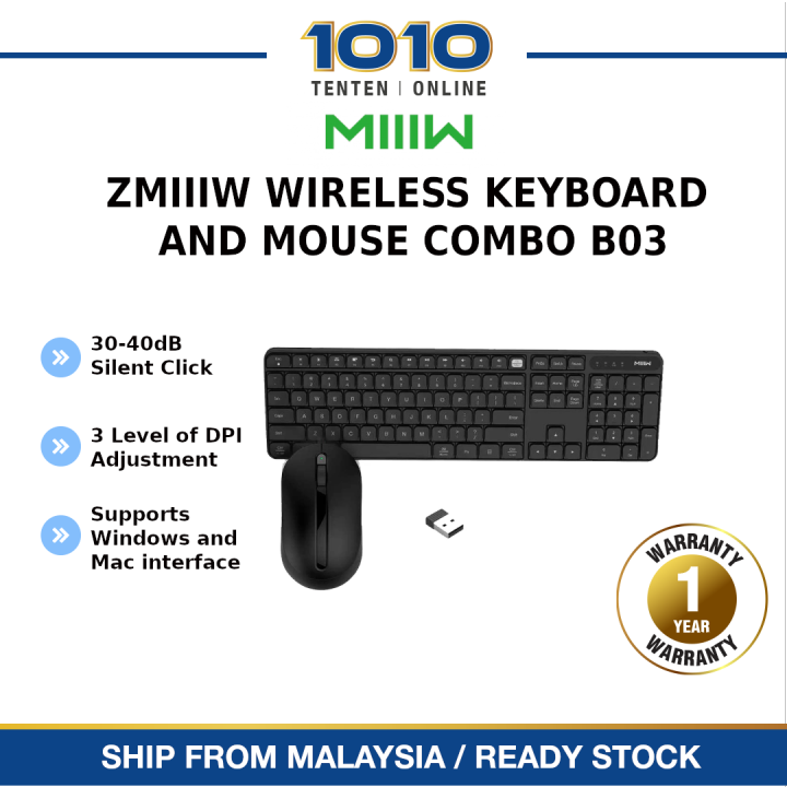 [GLOBAL VERSION] Xiaomi Miiiw Wireless Keyboard + Mouse Combo B03 IPX4