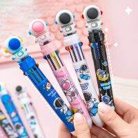 【LZ】○  Astronauta dos desenhos animados 10 Cores Caneta Esferográfica Bonito Caneta Gel Estudantes Mark Escrita Caneta Papelaria Kawaii para o Escritório da Escola Kids Gift