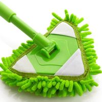 Multi Purpose Triangular Mop Heads Mini Brush Head Replacement Rotatable Adjustable Home Wall Ceiling Floor Cleaning Mop