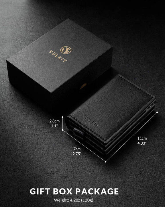 vulkit-pop-up-wallet-automatic-leather-slim-credit-card-holder-rfid-blocking-metal-double-card-case-for-men-and-women-black-leather-black