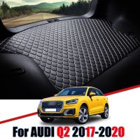 Waterproof Leather Car Trunk Storage Cover Pad Cargo Tray Rear Floor Mat For Audi Q2 Q2L 2017 2018 2019 2020 2021 Accessories