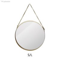 ₪☑ Gold Color Round Wall Hanging Vanity Mirror for