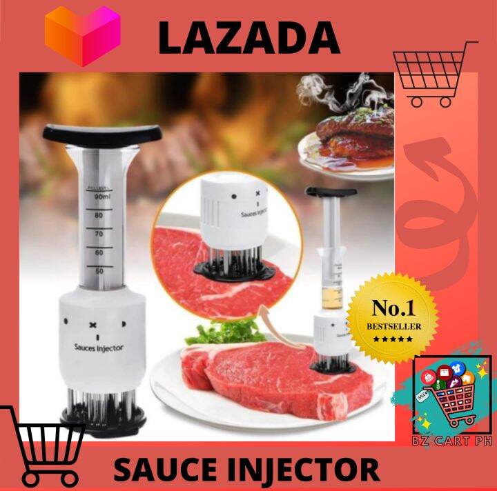 Sauce Injector / Meat Tenderizer/Sauce Injector with 30 Stainless Steel