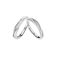 --ckjz230713▫❂□ Mobius ring ring couple model of buddhist monastic discipline S925 pure silver couple lettering custom present for his girlfriend