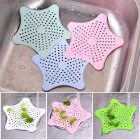 【CC】 Anti Blocking Floor Drain Silicone Sucker Sewer Outfall Strainer Sink Filter Star Hair Stopper Plug Accessories