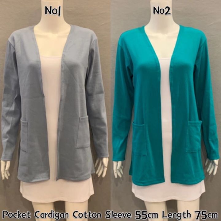 pocket-cardigan-cotton-cardigans-borong-murah