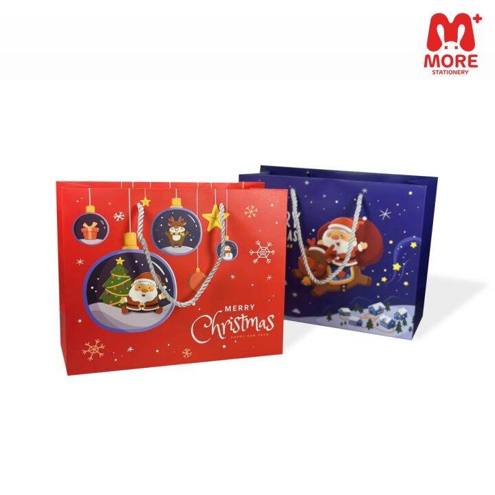 ถุงกระดาษ-ถุงใส่ของอเนกประสงค์-ลายคริสต์มาส-christmas-bag-premium