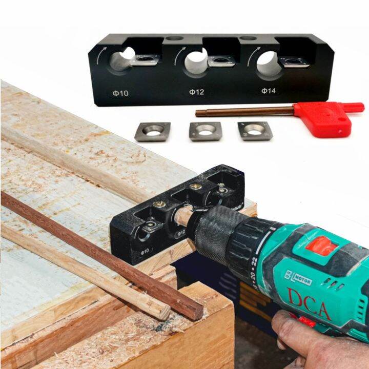 10/12/14mm Wooden Dowel Pins Maker Electric Drill Milling Dowel Round