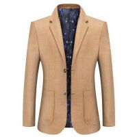 ZZOOI Plaid Blazers Spring Autumn Coat Male Brand Men Casual Blazers Mens Solid Color Big Pocket Suit Coats