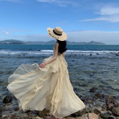 Summer beach dress female condole seaside holiday dress to wear a super fairy travel photos of the dress