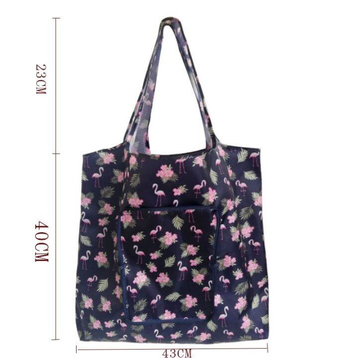 new-arrival-wallet-folding-shopping-bag-waterproof-fabric-with-floral-print-ideal-for-supermarket-shopping