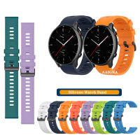 20มม. 22มม. สายนาฬิกาซิลิโคนสำหรับ Huami Amazfit GTR 42มม. 47มม. 2e GTR2 GTR3 Pro/gts 2e GTS2 Mini GTS3 /Bip 3 Pro S U