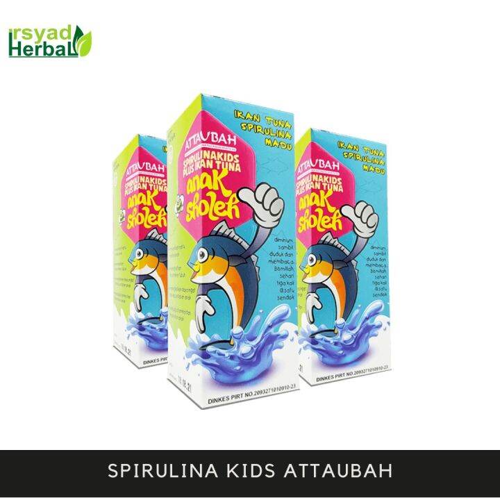 SPIRULINA KIDS ANAK SHOLEH ATTAUBAH PLUS IKAN TUNA Lazada Indonesia