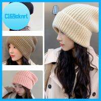 C169CKNRL หลายสี หมวกถักนิตติ้ง ผู้หญิง/ผู้ชาย แข็งน่ารัก หมวกฤดูใบไม้ร่วงฤดูหนาว ที่มีคุณภาพสูง หมวกบีนนี่ผู้หญิง กิจกรรมกลางแจ้งกลางแจ้ง