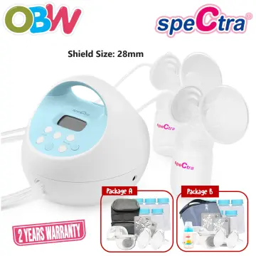 Spectra Dual S Hospital Grade Double Breastpump (Free Handsfree Cups + Ice  Pack x2 + Silicon Massager x2 + Princeton Bag + Wide Neck Bottle)