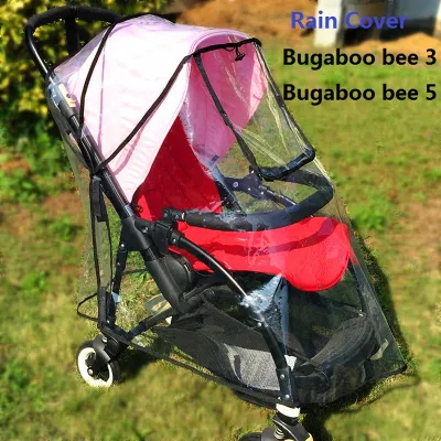 เบบี้เด็ก®อุปกรณ์เสริมรถเข็นเด็ก Rain Cover เสื้อกันฝนสำหรับ Bugaboo Bee 3 5 Bee5