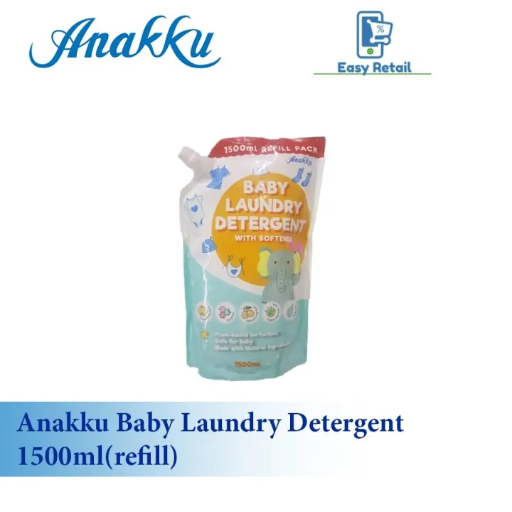 Anakku Baby Liquid Detergent With Softener Refill 1500ml | Lazada