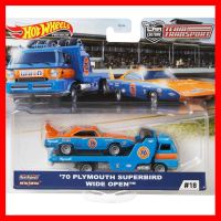 สินค้าขายดี!!! ของเล่น รถบรรทุก รถแข่ง ฮอต เวล Hot Wheels Team Transport 70 Plymouth Superbird Wide Open วิว วิล ของแท้ ของเล่น โมเดล โมเดลรถ ของเล่น ของขวัญ ของสะสม รถ หุ่นยนต์ ตุ๊กตา โมเดลนักฟุตบอล ฟิกเกอร์ Model