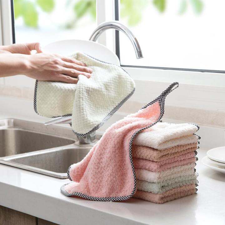 cw-hanging-fresh-coral-fleece-hand-towel-kitchen-rag-towel-lint-free-absorbent-cloth-dishcloth-cleaning-cloth